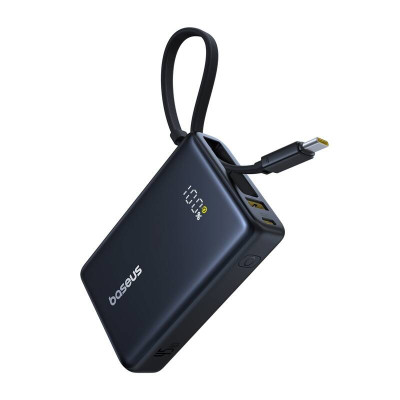 Baseus PicoGo Powerbank Digitális kijelző 10000mAh 45W fekete Baseus PicoGo Powerbank Digitális kijelző 10000mAh 45W fekete