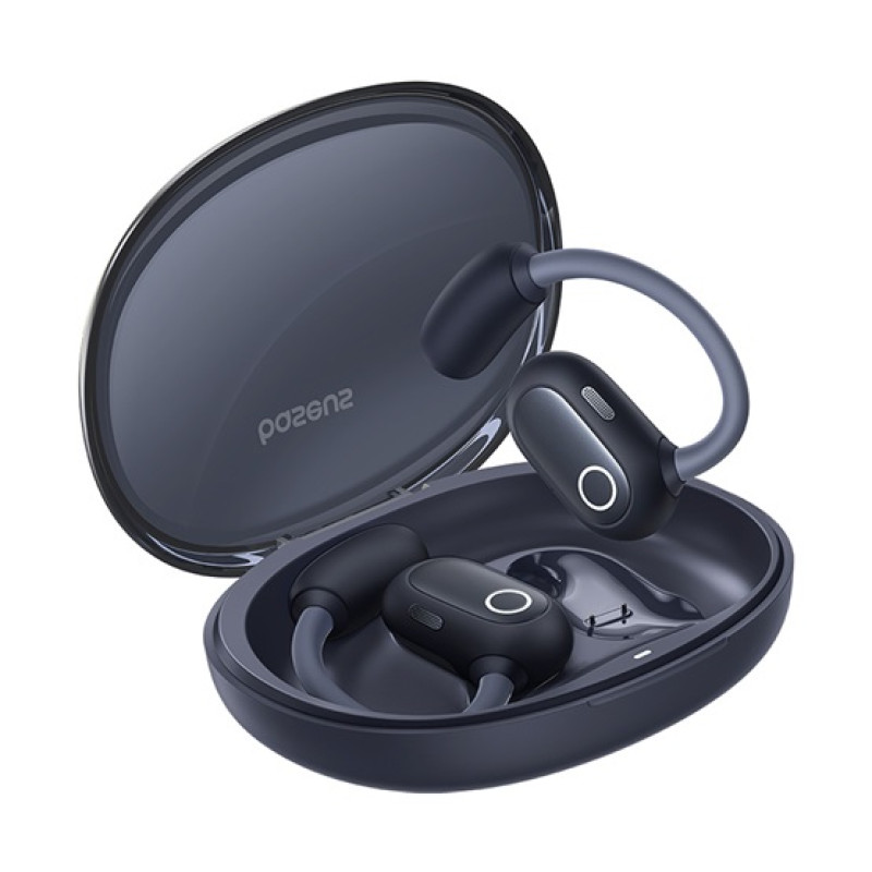 Baseus Eli Sport 1 Open-Ear True Wireless Earbuds vezeték nélküli fülhallgató, fekete Baseus Eli Sport 1 Open-Ear True Wireless Earbuds vezeték nélküli fülhallgató, fekete