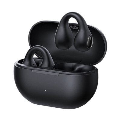 Baseus Bass 15 Clip Open-Ear True Wireless vezeték nélküli fülhallgató – fekete + 3A USB-C kábel
