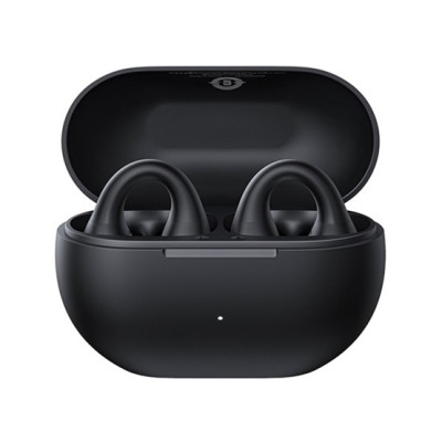 Baseus Bass 15 Clip Open-Ear True Wireless vezeték nélküli fülhallgató – fekete + 3A USB-C kábel Baseus Bass 15 Clip Open-Ear True Wireless vezeték nélküli fülhallgató – fekete + 3A USB-C kábel