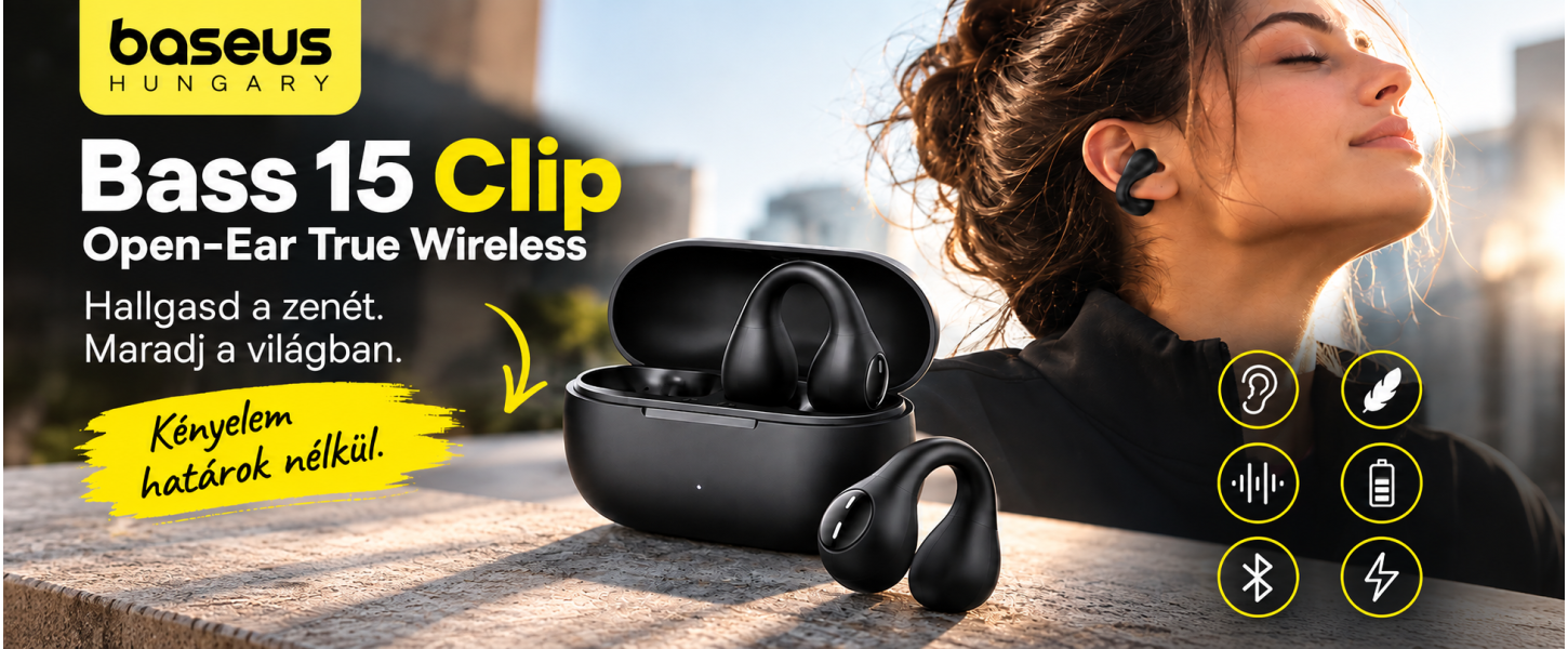 Baseus Bass 15 Clip Open-Ear True