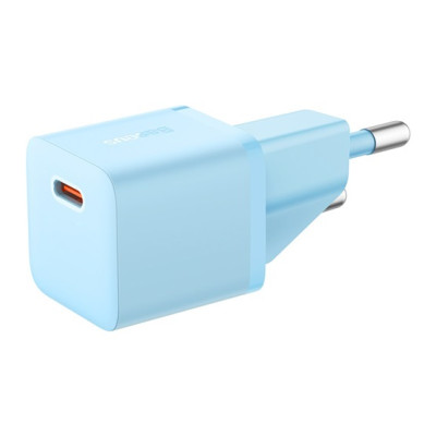 Baseus GaN5 Mini hálózati gyorstöltő 20W, USB-C, kék Baseus GaN5 Mini hálózati gyorstöltő 20W, USB-C, kék