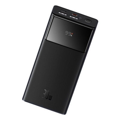 Baseus Star-Lord gyorstöltő powerbank 30000 mAh, 30W, fekete + 3A USB – USB-C, 30cm kábel Baseus Star-Lord gyorstöltő powerbank 30000 mAh, 30W, fekete + 3A USB – USB-C, 30cm kábel