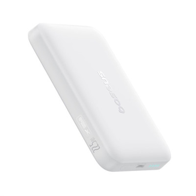 Baseus EnerFill FM11 Magnetic powerbank 10000 mAh, 22.5W, fehér + 60W USB-C, 30cm kábel
