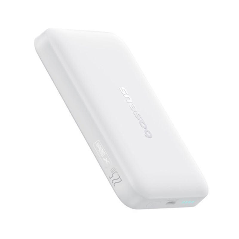 Baseus EnerFill FM11 Magnetic powerbank 10000 mAh, 22.5W, fehér + 60W USB-C, 30cm kábel