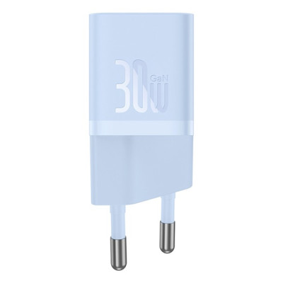 Baseus GaN5 Mini hálózati gyorstöltő 30W, USB-C, kék + 100W USB-C, 1m kábel Baseus GaN5 Mini hálózati gyorstöltő 30W, USB-C, kék + 100W USB-C, 1m kábel