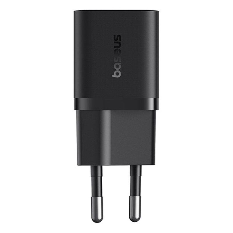 Baseus GaN5 Mini hálózati gyorstöltő 25W, USB-C, fekete