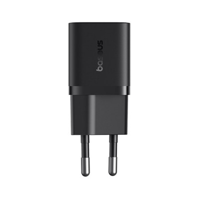 Baseus GaN5 Mini hálózati gyorstöltő 25W, USB-C, fekete + 100W USB-C, 1m kábel Baseus GaN5 Mini hálózati gyorstöltő 25W, USB-C, fekete + 100W USB-C, 1m kábel