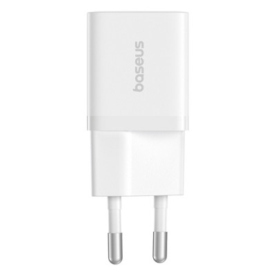 Baseus GaN5 Mini hálózati gyorstöltő 25W, USB-C, fehér Baseus GaN5 Mini hálózati gyorstöltő 25W, USB-C, fehér