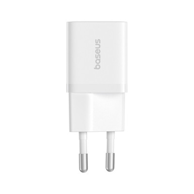 Baseus GaN5 Mini hálózati gyorstöltő 25W, USB-C, fehér + 100W USB-C, 1m kábel Baseus GaN5 Mini hálózati gyorstöltő 25W, USB-C, fehér + 100W USB-C, 1m kábel