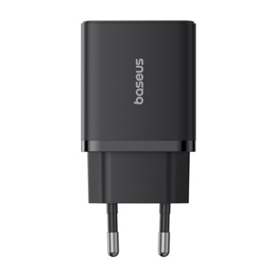 Baseus Cube hálózati gyorstöltő 30W, USB-C + 2×USB, fekete Baseus Cube hálózati gyorstöltő 30W, USB-C + 2×USB, fekete