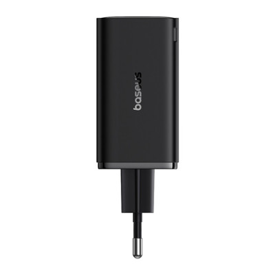 Baseus GaN6 Pro hálózati gyorstöltő 65W, 2×USB-C + 2×USB, fekete + 100W USB-C, 1m kábel Baseus GaN6 Pro hálózati gyorstöltő 65W, 2×USB-C + 2×USB, fekete + 100W USB-C, 1m kábel