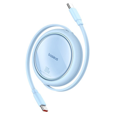 Baseus Free2Draw USB-C – USB-C kábel, PD, 100 W, 1 m kék