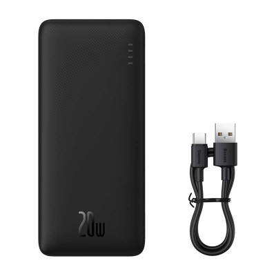 Baseus Airpow powerbank, 10000mAh, 20W fekete Baseus Airpow powerbank, 10000mAh, 20W fekete