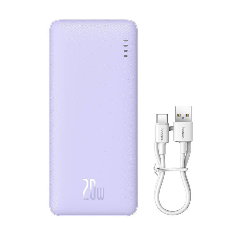 Baseus Airpow powerbank, 20000mAh, 20W lila Baseus Airpow powerbank, 20000mAh, 20W lila