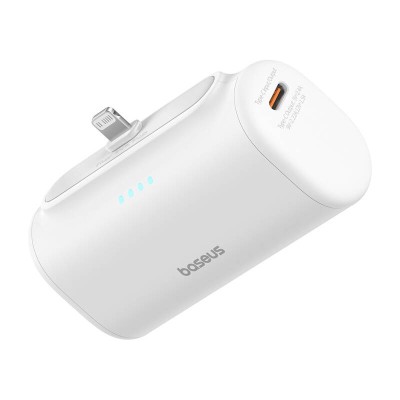 Baseus Compact powerbank, 5000mAh, 20W fehér Baseus Compact powerbank, 5000mAh, 20W fehér