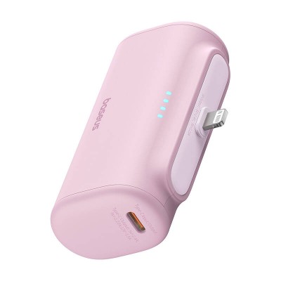 Baseus Compact powerbank, 5000mAh, 20W rózsaszín Baseus Compact powerbank, 5000mAh, 20W rózsaszín