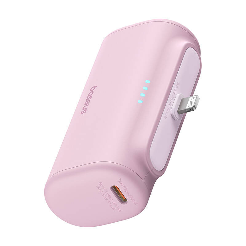 Baseus Compact powerbank, 5000mAh, 20W rózsaszín Baseus Compact powerbank, 5000mAh, 20W rózsaszín