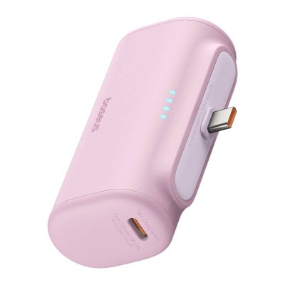 Powerbank Baseus Compact USB-C 5000mAh, 20W rózsaszín Powerbank Baseus Compact USB-C 5000mAh, 20W rózsaszín