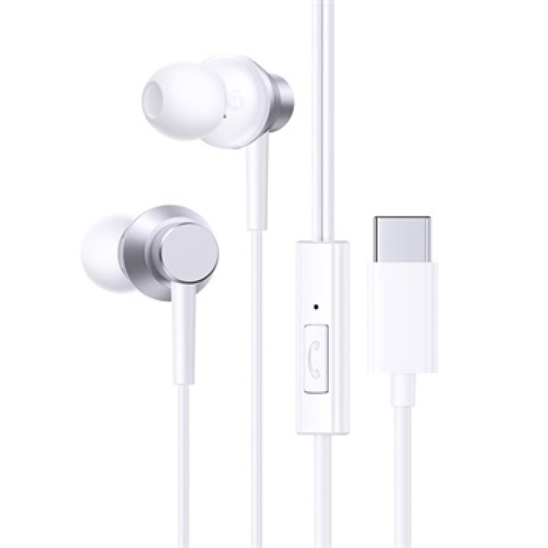 Baseus Encok CZ11 USB-C mikrofonos vezetékes fülhallgató – fehér Baseus Encok CZ11 USB-C mikrofonos vezetékes fülhallgató – fehér