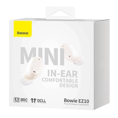 Baseus Bowie EZ10 TWS wireless fülhallgató (fehér) Baseus Bowie EZ10 TWS wireless fülhallgató (fehér)