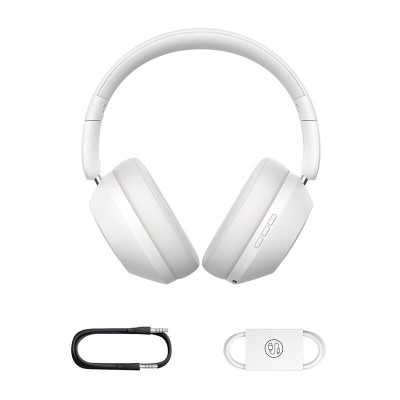 Baseus Bass 30 Max vezeték nélküli Bluetooth 5.3 fejhallgató (fehér) Baseus Bass 30 Max vezeték nélküli Bluetooth 5.3 fejhallgató (fehér)