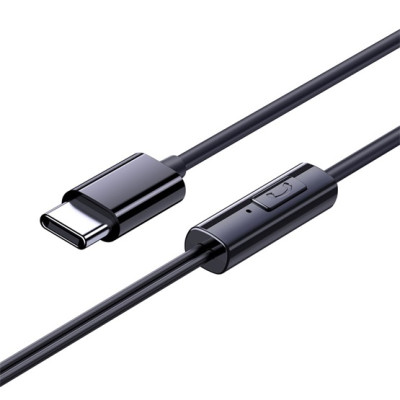 Baseus Encok CZ11 USB-C mikrofonos vezetékes fülhallgató – fekete