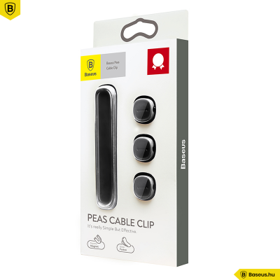 Baseus Mágneses kábelrendező Peas - Fekete Baseus Mágneses kábelrendező Peas - Fekete