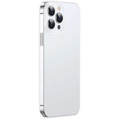 Baseus egyszerű átlátszó telefontok iPhone 13 Pro Max készülékhez (fehér) Baseus egyszerű átlátszó telefontok iPhone 13 Pro Max készülékhez (fehér)