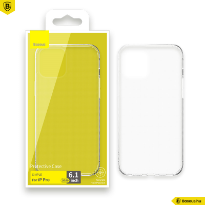 Baseus iPhone 12 Pro szilikon Simple tok - Átlátszó Baseus iPhone 12 Pro szilikon Simple tok - Átlátszó