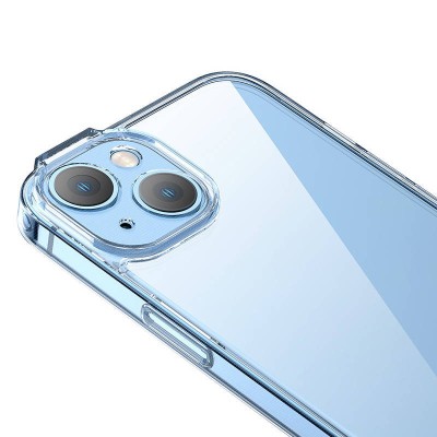 Baseus SuperCeramic iPhone 14 Átlátszó üvegtok + üvegfólia + tisztítókészlet Baseus SuperCeramic iPhone 14 Átlátszó üvegtok + üvegfólia + tisztítókészlet