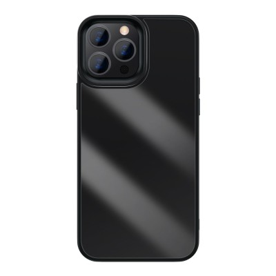 Baseus Crystal átlátszótok iPhone 13 Pro Max készülékhez (fekete) Baseus Crystal átlátszótok iPhone 13 Pro Max készülékhez (fekete)