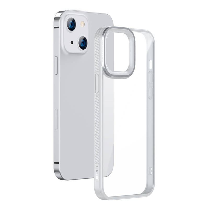 Baseus Crystal átlátszótok iPhone 13 készülékhez, szürke Baseus Crystal átlátszótok iPhone 13 készülékhez, szürke