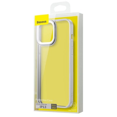 Baseus Crystal átlátszótok iPhone 13 készülékhez, szürke Baseus Crystal átlátszótok iPhone 13 készülékhez, szürke
