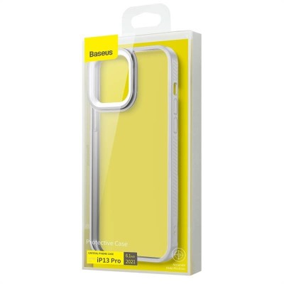Baseus Crystal átlátszótok iPhone 13 Pro készülékhez, szürke Baseus Crystal átlátszótok iPhone 13 Pro készülékhez, szürke