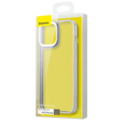 Baseus Crystal átlátszótok iPhone 13 Pro Max készülékhez, szürke Baseus Crystal átlátszótok iPhone 13 Pro Max készülékhez, szürke