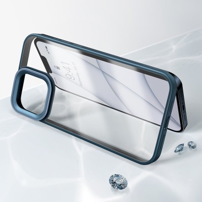 Baseus Crystal átlátszótok iPhone 13 Pro készülékhez, kék Baseus Crystal átlátszótok iPhone 13 Pro készülékhez, kék