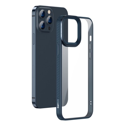 Baseus Crystal átlátszótok iPhone 13 Pro Max készülékhez, kék