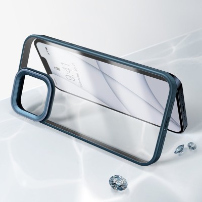 Baseus Crystal átlátszótok iPhone 13 Pro Max készülékhez, kék Baseus Crystal átlátszótok iPhone 13 Pro Max készülékhez, kék
