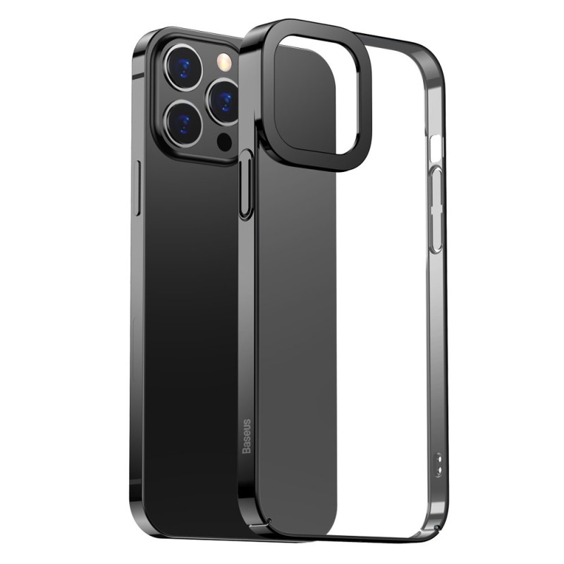 Baseus Glitter átlátszó tok iPhone 13 Pro, fekete Baseus Glitter átlátszó tok iPhone 13 Pro, fekete
