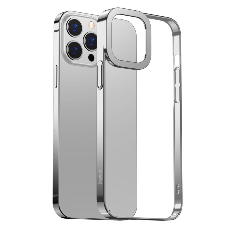 Baseus Glitter átlátszótok iPhone 13 Pro készülékhez, ezüst Baseus Glitter átlátszótok iPhone 13 Pro készülékhez, ezüst