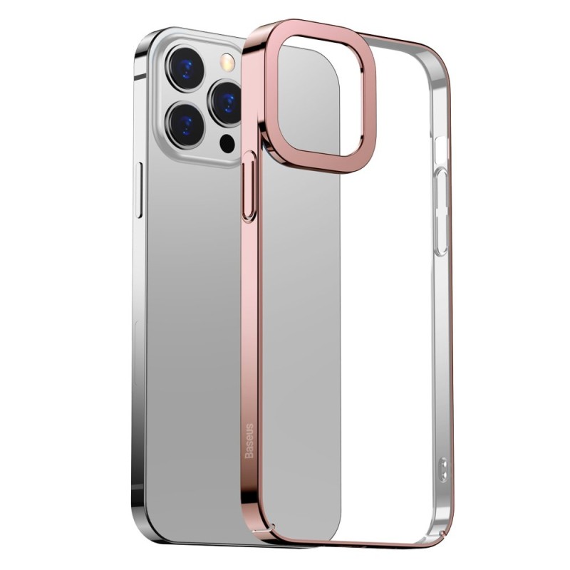 Baseus Glitter átlátszótok iPhone 13 Pro Max készülékhez, rózsaszín Baseus Glitter átlátszótok iPhone 13 Pro Max készülékhez, rózsaszín