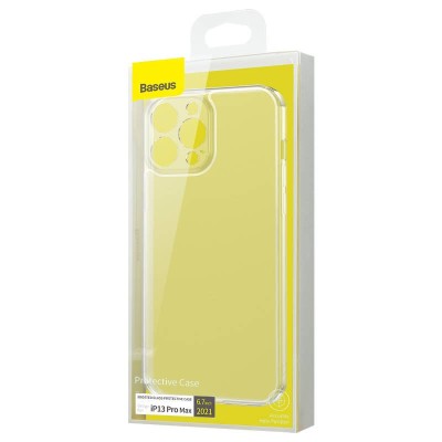 Baseus Frosted Glass tok iPhone 13 Pro Max, átlátszó Baseus Frosted Glass tok iPhone 13 Pro Max, átlátszó