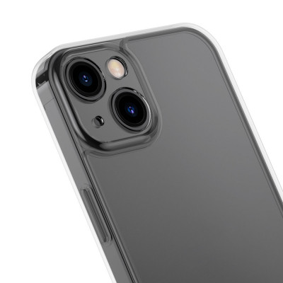 Baseus Frosted Glass iPhone 13 tok, fekete Baseus Frosted Glass iPhone 13 tok, fekete