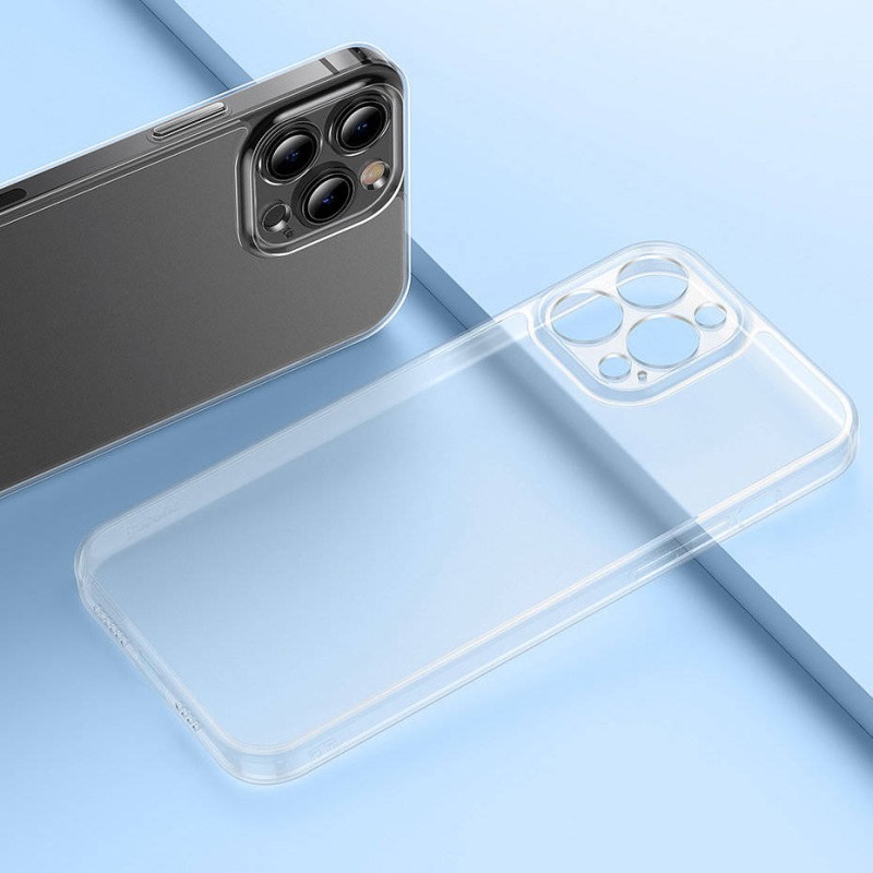 Baseus Frosted tok iPhone 13 Pro készülékhez (átlátszó) Baseus Frosted tok iPhone 13 Pro készülékhez (átlátszó)