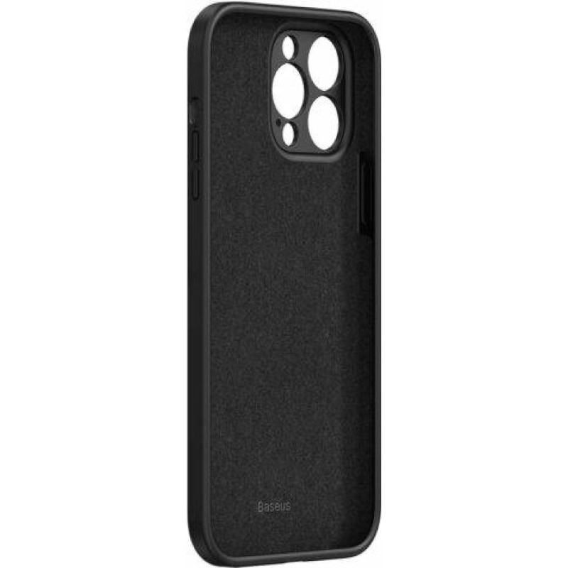Baseus Liquid Silica iPhone 13 Pro szilikontok, fekete Baseus Liquid Silica iPhone 13 Pro szilikontok, fekete