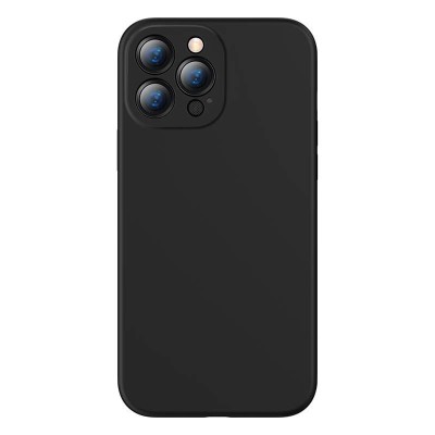Baseus Liquid Silica iPhone 13 Pro szilikontok, fekete Baseus Liquid Silica iPhone 13 Pro szilikontok, fekete