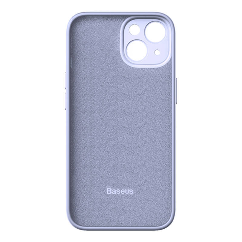 Baseus Liquid Silica iPhone 14 telefontok, üvegfólia + tisztítókészlet (lila) Baseus Liquid Silica iPhone 14 telefontok, üvegfólia + tisztítókészlet (lila)