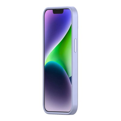 Baseus Liquid Silica iPhone 14 telefontok, üvegfólia + tisztítókészlet (lila) Baseus Liquid Silica iPhone 14 telefontok, üvegfólia + tisztítókészlet (lila)