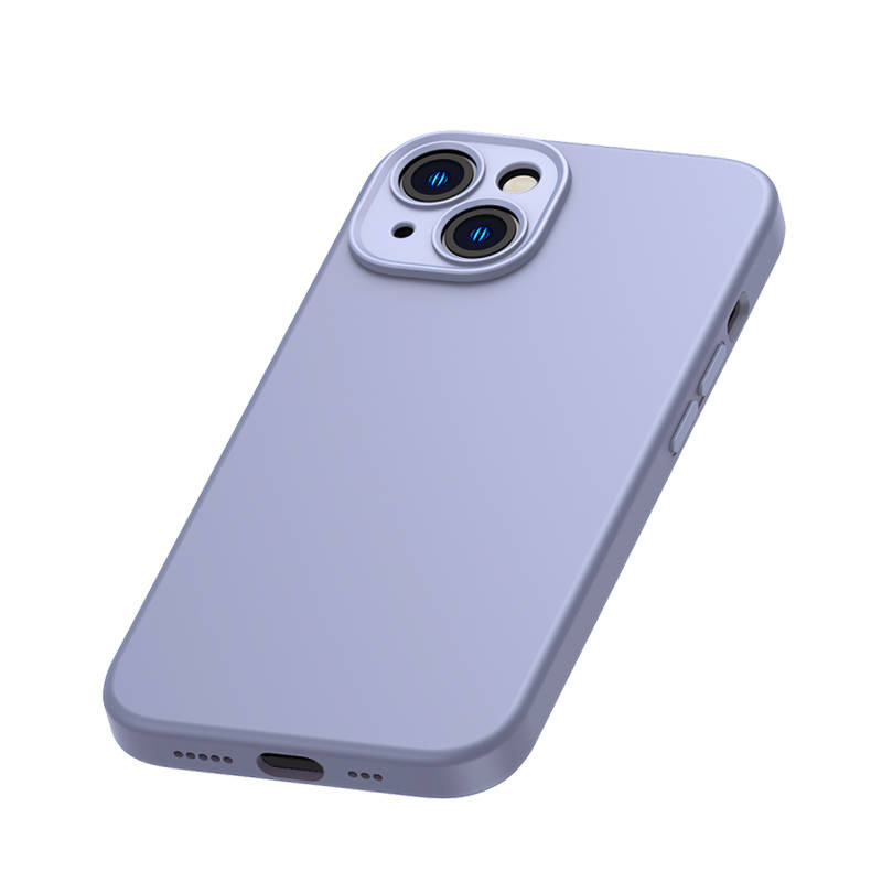 Baseus Liquid Silica iPhone 14 Plus Tok, üvegfólia és tisztítókészlet (lila) Baseus Liquid Silica iPhone 14 Plus Tok, üvegfólia és tisztítókészlet (lila)